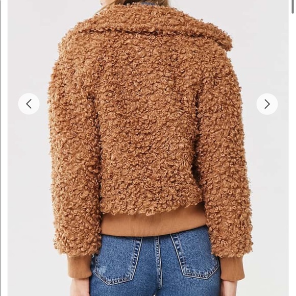 Forever 21 Brown Teddy Jacket - Picture 2 of 3